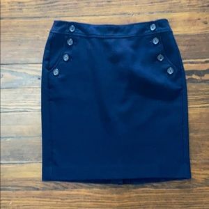 LOFT Navy Blue Pencil Skirt